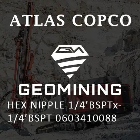 0603410088 ШЕСТИГРАННЫЙ НИППЕЛЬ 1/4'BSPTX1/4'BSPT Atlas Copco / Epiroc