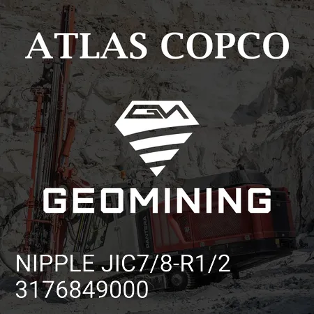 3176849000 НИППЕЛЬ JIC7/8-R1/2 Atlas Copco / Epiroc