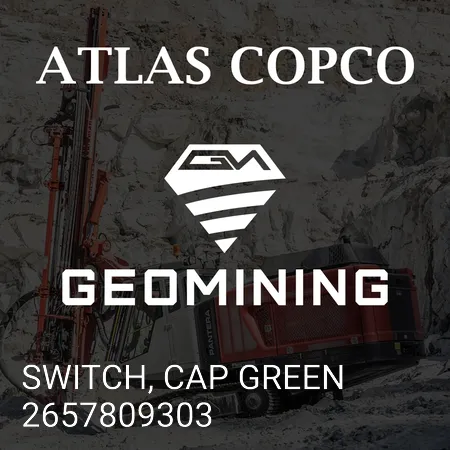 2657809303 ВЫКЛЮЧАТЕЛЬ, КОЛПАЧОК ЗЕЛЕНЫЙ Atlas Copco / Epiroc