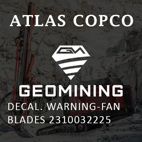 2310032225 НАКЛЕЙКА  ПРЕДУПРЕЖДЕНИЕ-ЛОПАСТИ ВЕНТИЛЯТОРА Atlas Copco / Epiroc