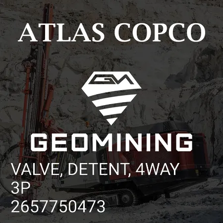 2657750473 КЛАПАН, СТОПОРНЫЙ, 4-ХОДОВОЙ 3P Atlas Copco / Epiroc