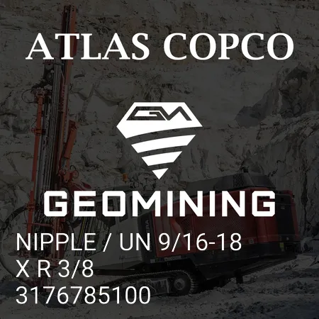 3176785100 НИППЕЛЬ / UN 9/16-18 XR 3/8 Atlas Copco / Epiroc