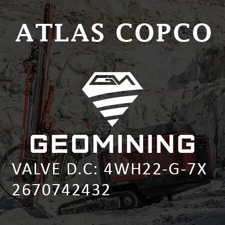 2670742432 КЛАПАН ПОСТОЯННОГО ТОКА: 4WH22-G-7X Atlas Copco / Epiroc