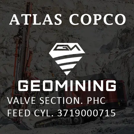 3719000715 СЕКЦИЯ КЛАПАНА  ЦИЛИНДР ПОДАЧИ PHC. Atlas Copco / Epiroc