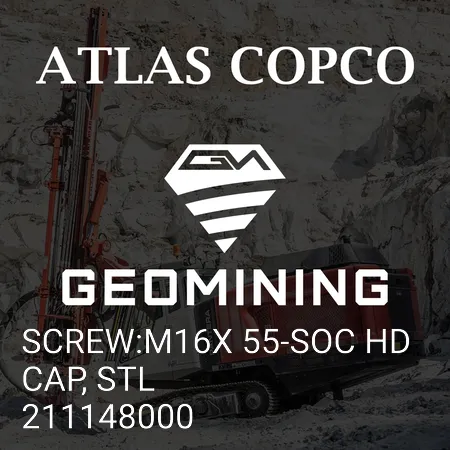 211148000 ВИНТ:M16X 55-SOC HD CAP, STL Atlas Copco / Epiroc